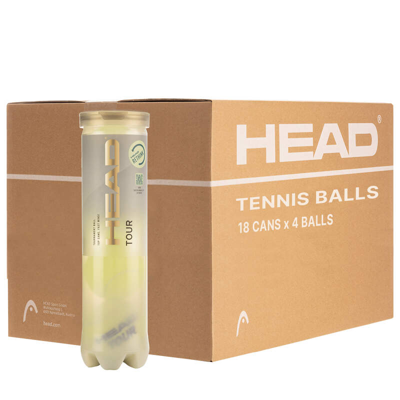 Caixa 18 Tubos Bolas Ténis - Head Pro Tour